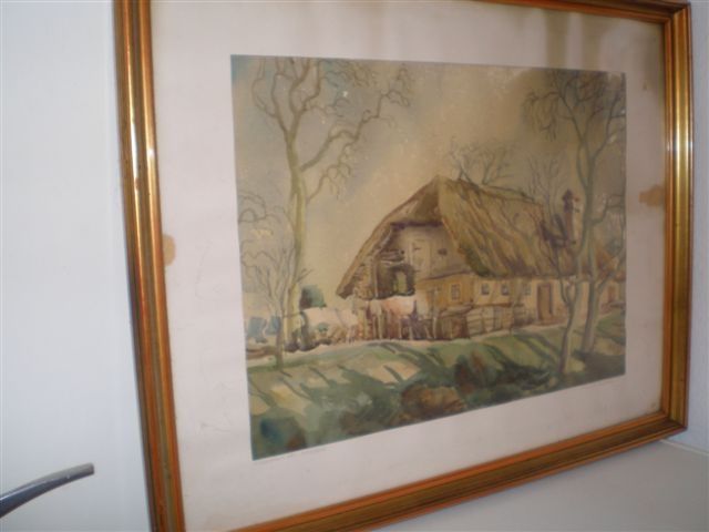 Original Aquarell von W.Landmann - Kunst Gemaelde Plastik - pichl bei wels Original Aquarell von W.Landmann - Kunst Gemaelde Plastik - pichl bei wels