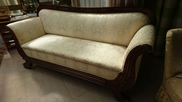 Sofa 4-sitzer im BarockStil/Echtholzrahmen  - Moebel Antiquarisch - Hillscheid 