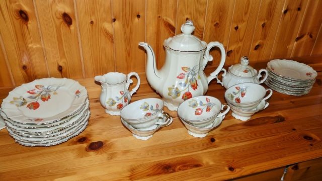 Kaffeeservice - Glas Porzellan Antiquarisch - Friedrichsthal