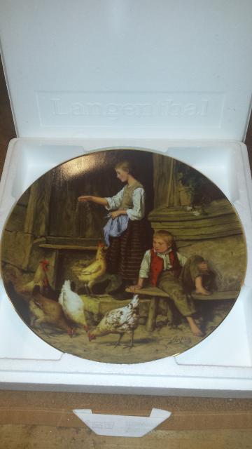 Langenthal Wandteller Porzellan - Glas Porzellan Antiquarisch - Alzey