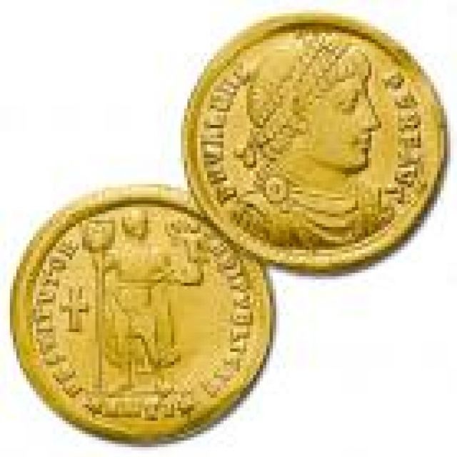 Römischer Gold Solidus 4. Jahrhundert - Muenzen - Lüder