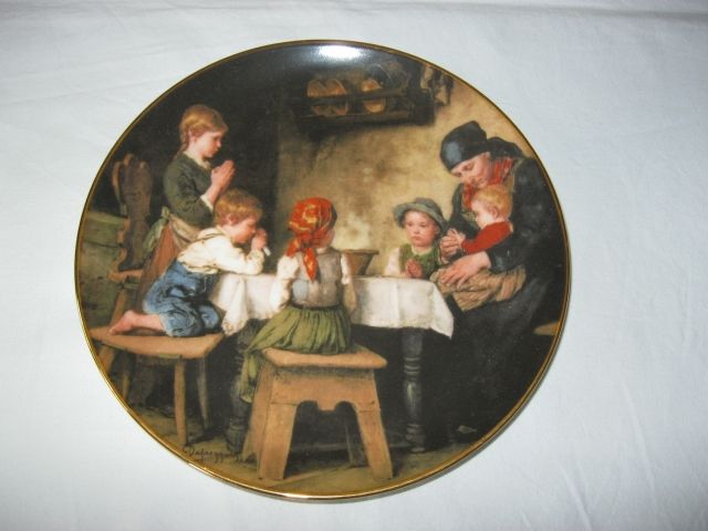 Lilien Porzellan Austria v. Defregger 6 Wandteller - Glas Porzellan Antiquarisch - Peißenberg