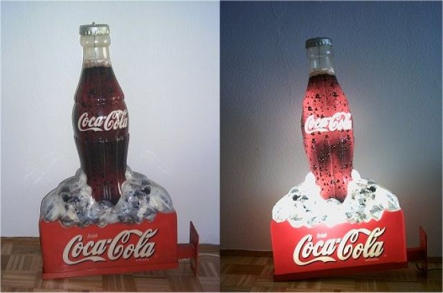 Coca Cola Leuchtreklame  - Fanartikel - Forchheim