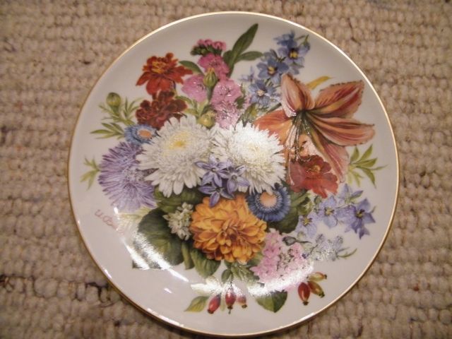 Hutschenreuther Teller Herbstfarben - Glas Porzellan Antiquarisch - Mühldorf