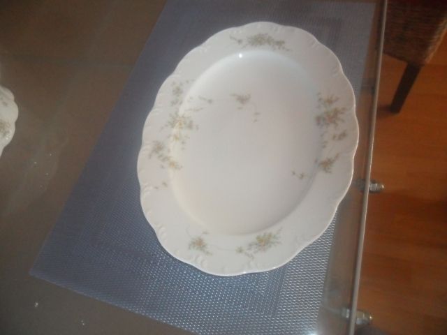 Rosenthal Monbijou Grüne Ranke   Servierplatten - Glas Porzellan Antiquarisch - nk