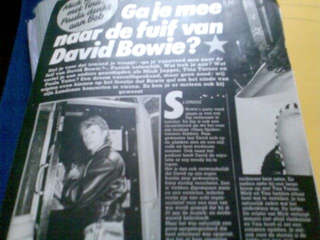 David Bowie Zeitungsartikel und Poster Sammlung - Fanartikel - Rheine
