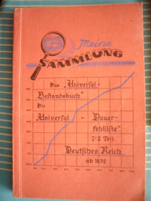 Antiquarische  Universal   Dauerfehlliste Deutschland 1872 - 1947   Briefmarken  - Briefmarken - Hamburg