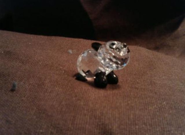 3 Swarovski Figuren - Glas Porzellan Antiquarisch - celle