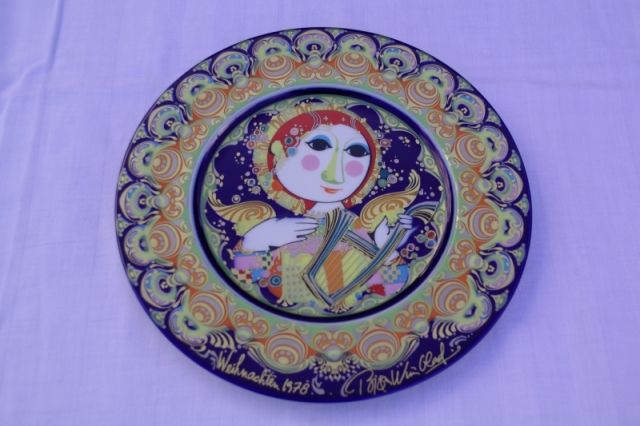 Rosenthal Weihnachtsteller Porzelan - Glas Porzellan Antiquarisch - Oberwesel