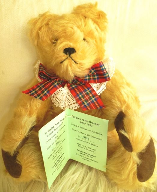 Original Grisly Sammler Teddy 1993 - limitiert  - Spielzeug Sammlungen - Reutlingen