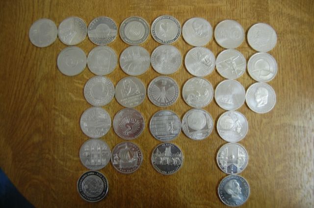 32Stück 10Euro Gedenkmünzen - Muenzen - Dasing