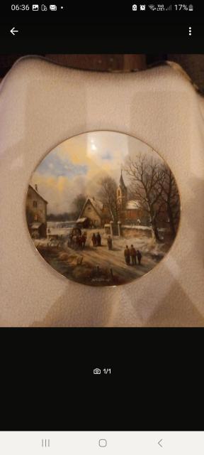 Sammelteller Hutschenreuther Tirschenreuther Sandra kuck koele Bries - Glas Porzellan Antiquarisch - Salzkotten 