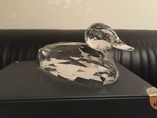 SWAROVSKI RIESEN ENTE GIANT MALLARD DUCK LIMITIERT - Glas Porzellan Antiquarisch - Reinach CH  Grenznah bei Basel 