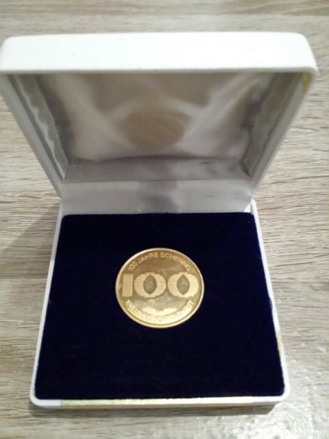 100 Jahre 1871-1971 Schering Münze 900er Gold - Muenzen - Bergkamen