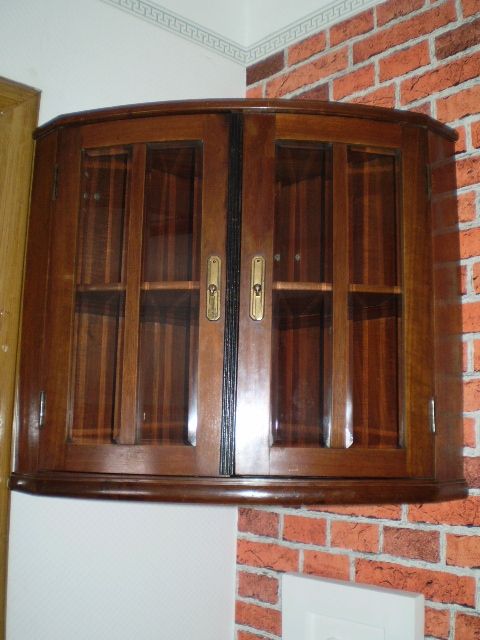 Antik-eck-vitrine -alt - Sonstige Antiquitaeten - Hagunau-Frankreich-Elsass