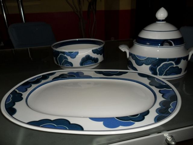 V & B Blue Cloud  Servierteile - Glas Porzellan Antiquarisch - Neunkirchen