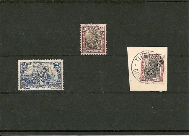Briefmarken Reichspost China, Handstempel - Briefmarken - Rinteln