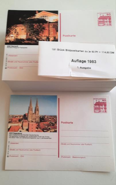 191 Bildpostkarten, Auflage 1983 – 1.Auflage zu je 60Pf (neu) - Postkarten Filme Fotos - Duderstadt