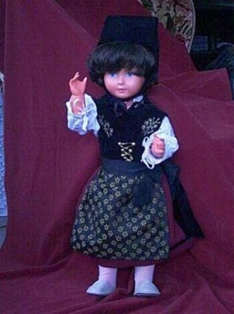 Alte Puppe, Sebino Prevetti,in Schwarzwald-tracht,64cm Celluloid - Spielzeug Sammlungen - Titisee-Neustadt