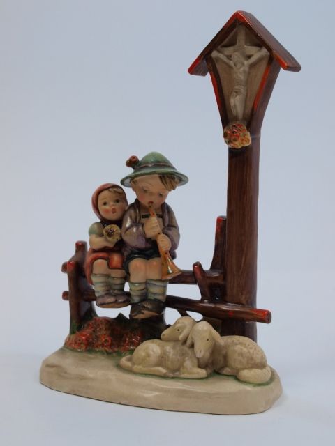 Hummel Figur: Abendlied Hum99 - Glas Porzellan Antiquarisch - Erfurt