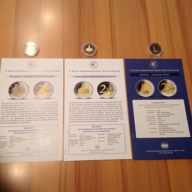 2 - Euro-Gedenkmünzen - Muenzen - Würzburg