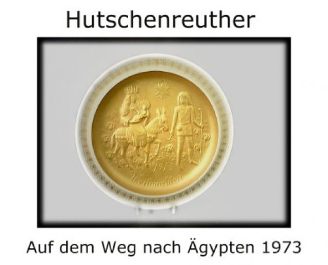 Hutschenreuther Weihnachtsteller - Glas Porzellan Antiquarisch - Homberg Ohm
