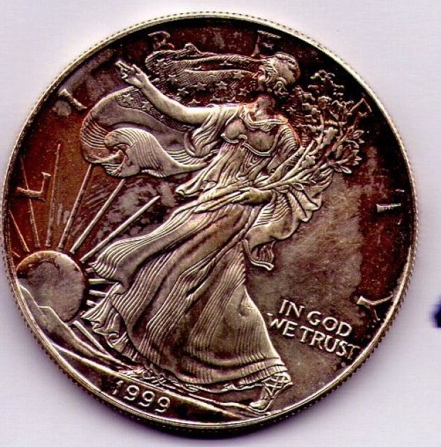 US Silberdollar aus dem Jahr 1999 - Muenzen - Mainz