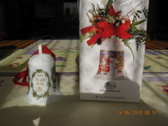 HUTSCHENREUTHER WEIHNACHTSGLOCKEN  - Glas Porzellan Antiquarisch - 38226