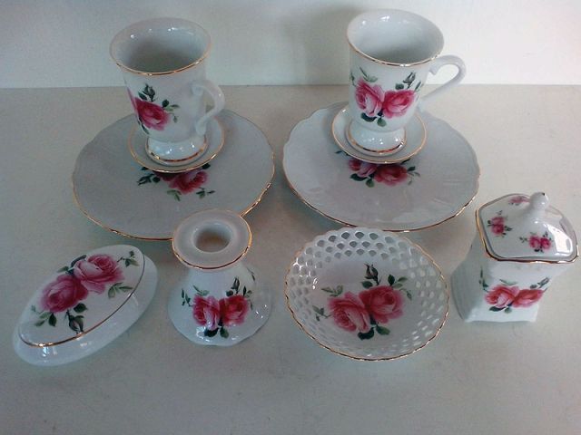 Reutter Kaffee-Service - Glas Porzellan Antiquarisch - Eberstadt