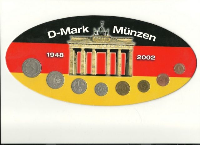 D-Mark Münzen 1948-2002 - Muenzen - Hamburg