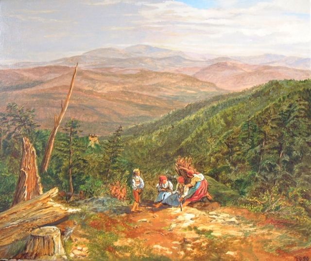 Ölgemälde auf Leinwand, Studie frei nach F.G. Waldmüller 19Jh. - Kunst Gemaelde Plastik - Forchheim