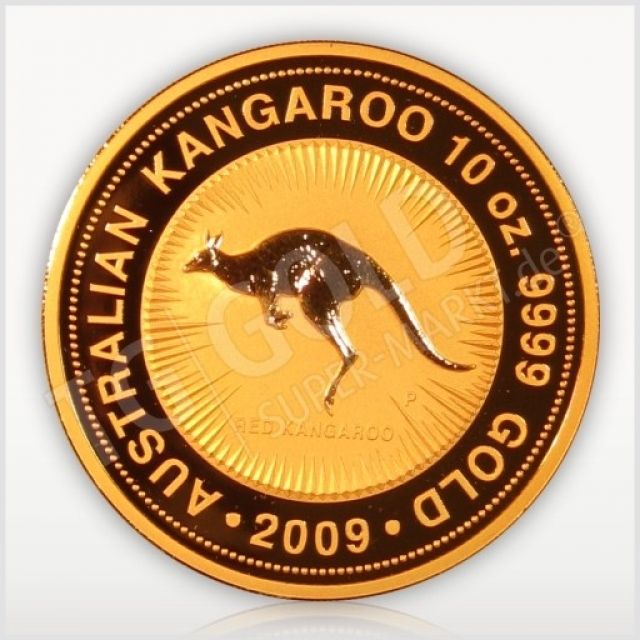  Kangaroo 10 Unzen 1000   Gold   - Schmuck Edelmetalle Uhren - Lüder
