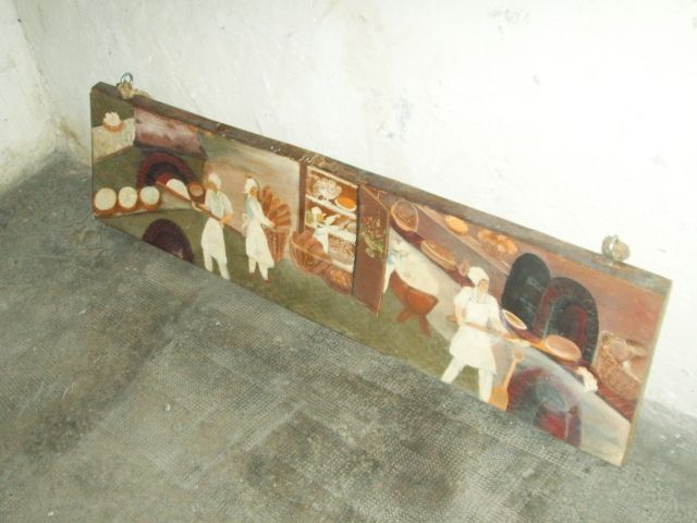 Gemälde aus Holz im Biedermeierstill - Kunst Gemaelde Plastik - 80797