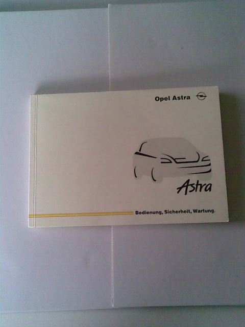 Handbuch Opel Astra, Bedienungsanleitung, Sicherheit, Wartung, Stand Januar 1998 - Sonstige Sammlungen - Bottrop