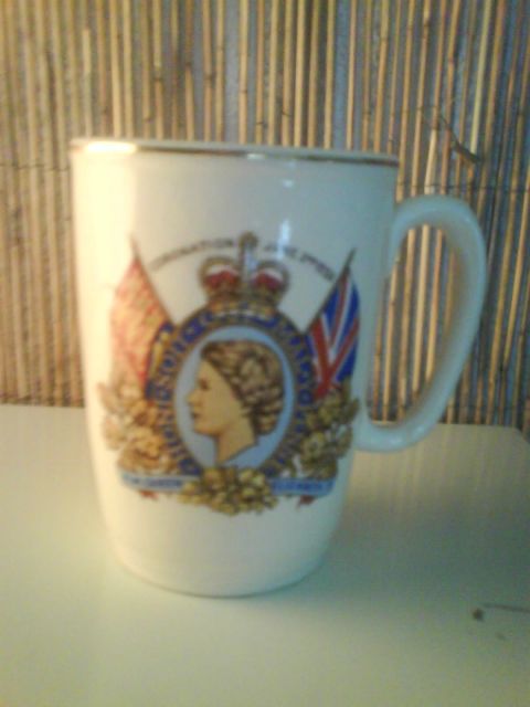 Original Kaffeetasse Unikat - Glas Porzellan Antiquarisch - Wesseling 