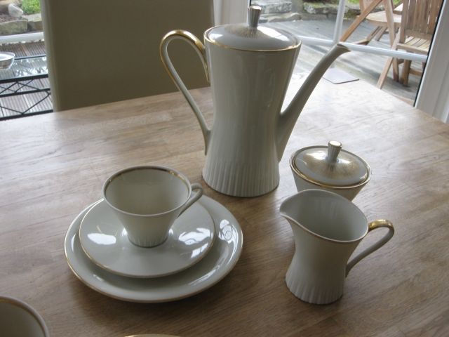 Kaffeservice Zeh Scherzer Krone Bavaria Germany - Glas Porzellan Antiquarisch - Odenthal