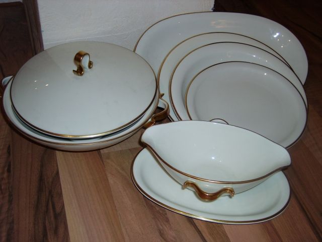 Krautheim Tafelservice für 11 Pers. - Glas Porzellan Antiquarisch - Düsseldorf