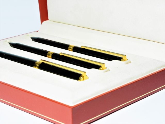 S. T. Dupont Laque de Chine Schreib set Fülle/Kugelschreiber/Bleistift - Schmuck Edelmetalle Uhren - Bad Sooden-Allendorf