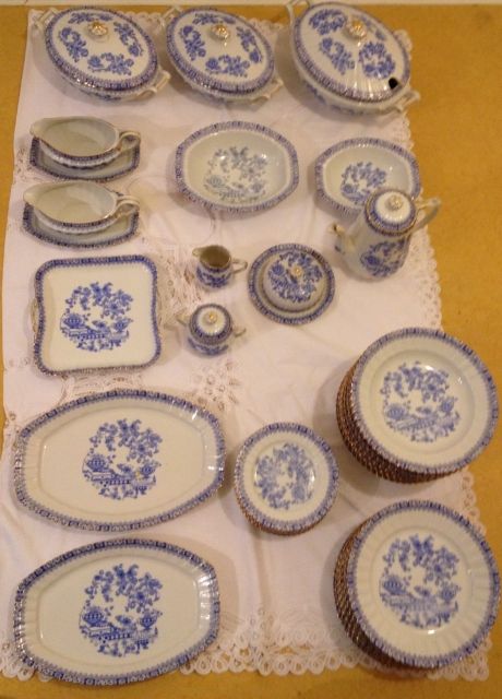 Tiefenfurt Echt Tuppack China Blau Porzellan Speise/Kaffeeservice aus 30er oder  - Glas Porzellan Antiquarisch - Ginsheim 