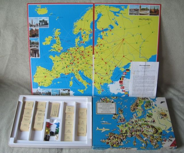 Ravensburger Spiel Europareise von 1954   Historisch interessant. - Spielzeug Sammlungen - Oberkirch