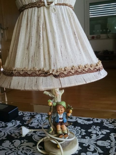 M.J Hummel Lampe - Glas Porzellan Antiquarisch - Markt Rettenbach