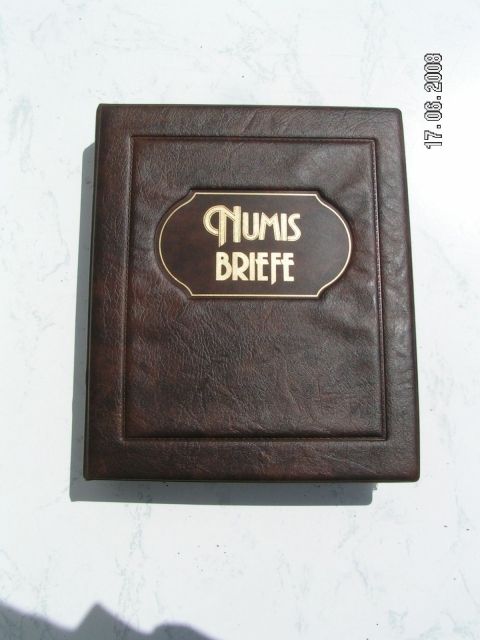 16 Numisbriefe   2 Numisblätter   2 Münzbriefe Mit Echtleder optik Albumordner - Muenzen - Cuxhaven