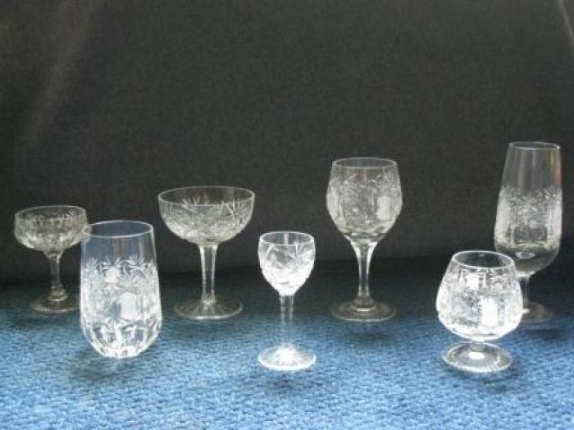 Gläserserie Böhmisches Bleikristall aufwändig geschliffen - Glas Porzellan Antiquarisch - Wuppertal