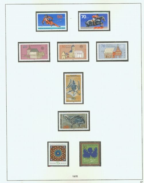 Safe / Bundesrepublik Deutschland 1976-1982 - Briefmarken - Holdorf