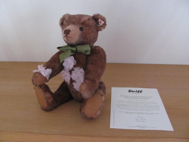 STEIFF Club-Teddy Cherry, 33cm, rotbraun - Spielzeug Sammlungen - Seevetal