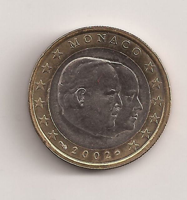 1 Euro Münze Monaco 2002 Bankfrisch unzirkuliert - Muenzen - Velbert