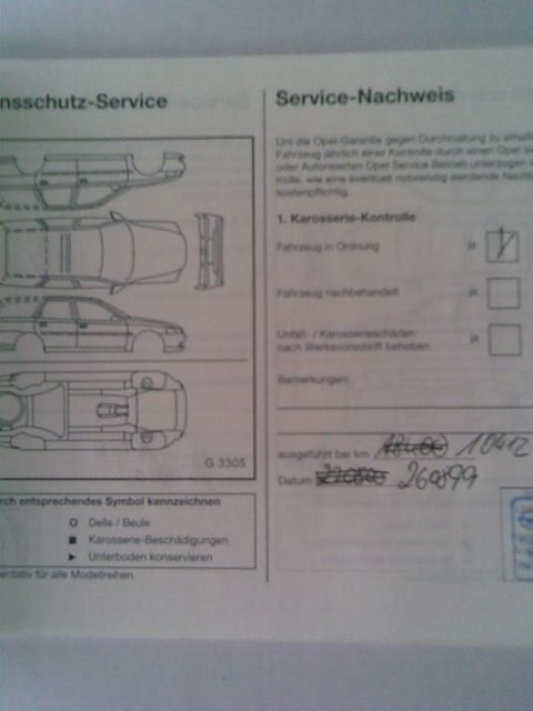 Handbuch Serviceheft Opel Astra G Inspektion, Garantie, Assistance Stand 1998 - Sonstige Sammlungen - Bottrop