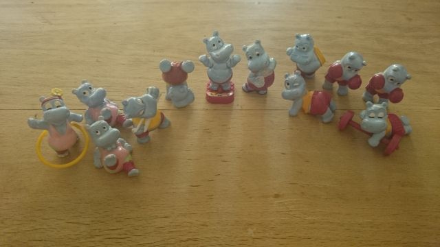Happy Hippos im Fitness-Fieber - Ueberraschungseier Figuren - Aschaffenburg