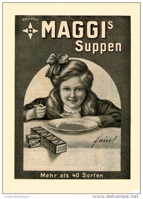 Original-Werbung/Inserat/ Anzeige 1912 : 1/1 SEITE MAGGI S SUPPEN ca. 180 x 260  - Sonstige Sammlungen - Lebach