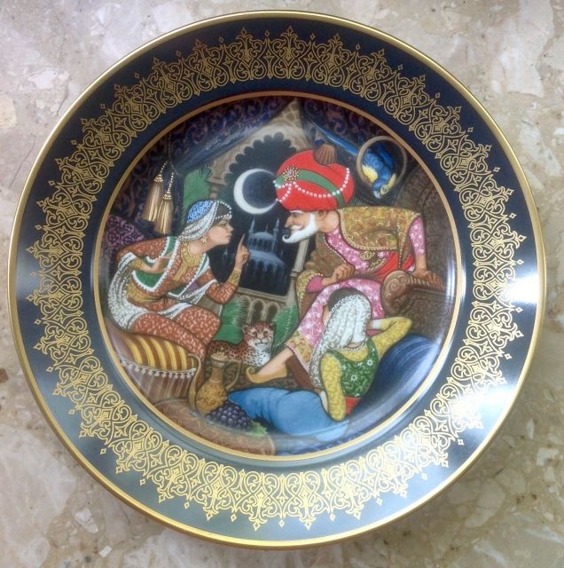 KAISER Sammelteller SCHEHERAZADE aus der Kollektion THE ARABIAN NIGHTS - Glas Porzellan Antiquarisch - Hamburg 